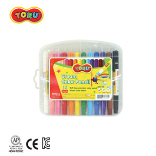 TORU (โทรุ) ดินสอสีเนื้อครีม 12 สี สีเด็ก Cream Color Pencil รหัส TR-CREAMCOLOR12