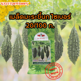 เมล็ดมะระขี้นก พันธุ์ ไซเบอร์ 20 / 100 ก. ตรา ศรแดง ผิวเขียวเข้ม ทนโรค ราแป้ง และไวรัส