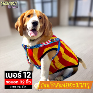 เบอร์ 12 เสื้อน้องหมา รอบอก 32 นิ้ว