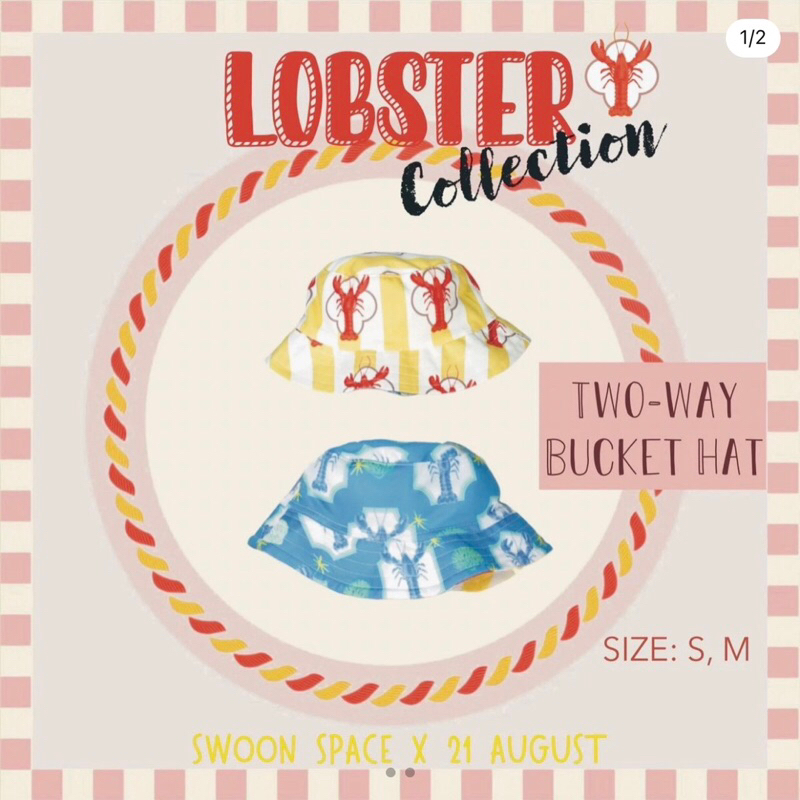 21August.Baby🦞🦞 หมวกM ใส่ 1ครั้ง ไม่มีตำหนิ