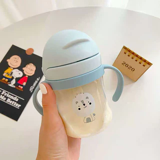 🎈แก้วน้ําหัดดื่มเด็ก🎈 250ml/ 350ml แก้วหัดดูด ไม่ดูดไม่ไหล