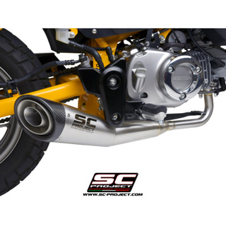 SC-Project ท่อไอเสียสำหรับ HONDA MONKEY (2018 - 2021) | Full Exhaust System, Stainless Steel, with S1 Muffler