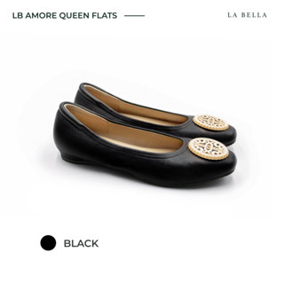 LA BELLA รุ่น LB AMORE QUEEN FLATS - BLACK