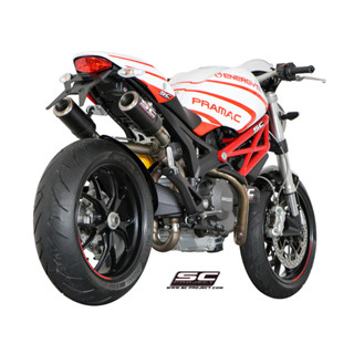 SC-Project ท่อไอเสียสำหรับ DUCATI MONSTER 1100 - S (2009 - 2010) | Pair of CR-T Mufflers, carbon fiber