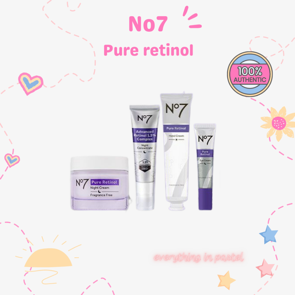 [A006] No7 Pure Retinol 1.5% Complex Night Concentrate / hand cream/ night repair cream/ eye cream