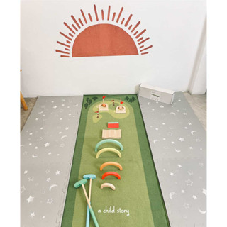 ของเล่นไม้ ชุด กอล์ฟ + พรม  Montessori Golf Set with Rug ของเล่นเสริมพัฒนาการเด็ก โดย Wonder &amp; Wise พร้อมส่ง ส่งจากไทย