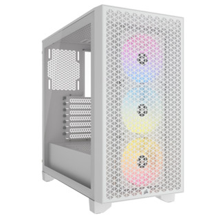 CORSAIR 3000D RGB AIRFLOW Mid-Tower PC Case - White CC-9011256-WW