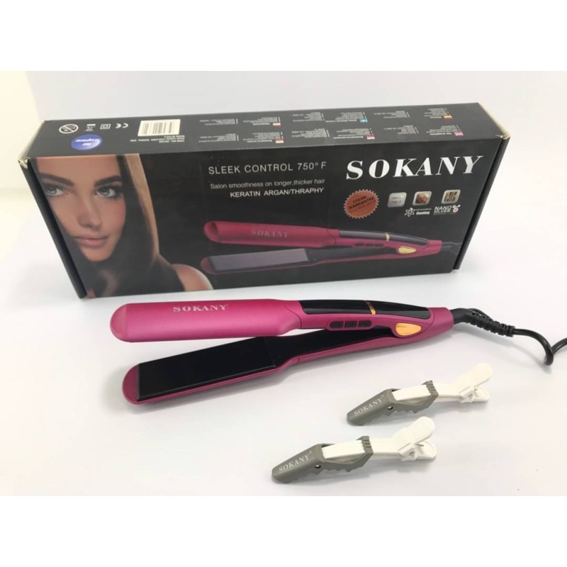 เครื่องหนีบผมตรงตรงยี่ห้อ SOKANY