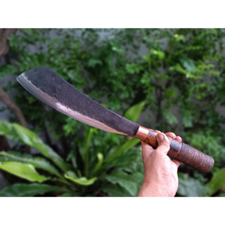 ปารัง มีดแรมโบ้ มีดปารัง Parang Rambo knife มีดเดินป่า มีดแคมป์ อีตัด มีดอีโต้ ใบ 13” เหล็กผานไถ ตีร้อนชุบแข็ง ด้ามไผ่