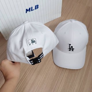 🖤แท้ 💯%🖤 หมวก MLB Premium Athleisure Structured Ball Cap หมวก สีขาว logo LA