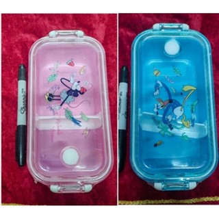 ✨ กล่องเบนโตะใส่อาหาร Mickry Mouse Bento Box 2 ช่อง ความจุ 450 มล. Miniso Minnie Mouse / Donald Duck