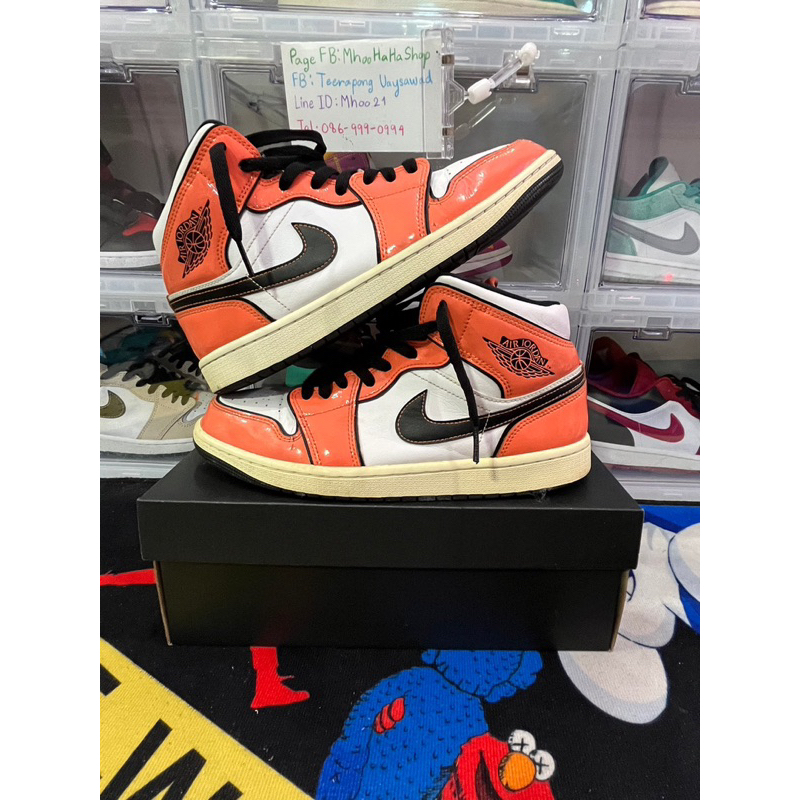 Jordan1 Mid SE Turf Orange (มือสอง)