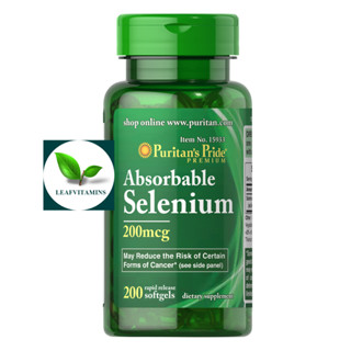 Puritans Pride Absorbable Selenium 200 mcg / 200 Softgels