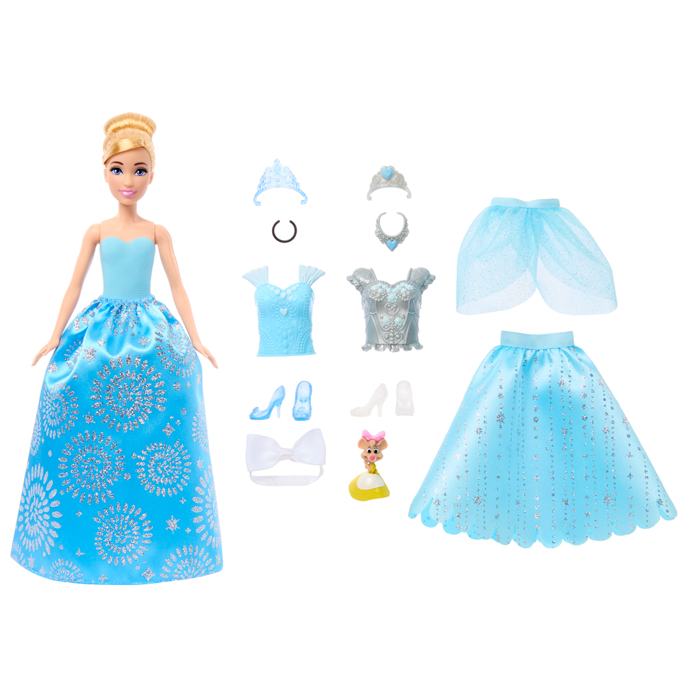 Disney Princess دمية سندريلا Royal Fashion Reveal — صورة 5