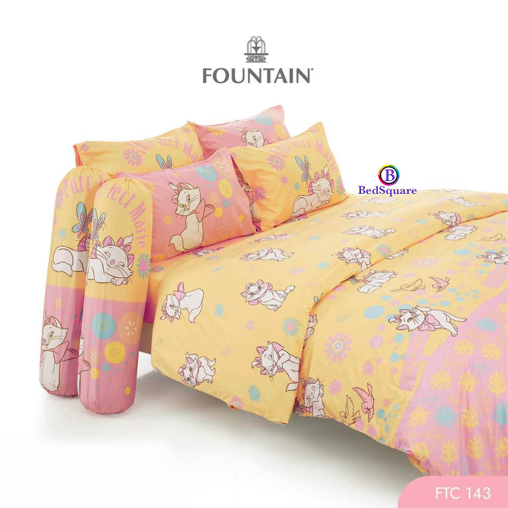 Marie(แมวมารี) : ชุดเครื่องนอน 3.5/5/6 ฟุต (ครบชุด ผ้าปูที่นอน + ผ้านวม) ลิขสิทธิ์แท้ 💯% ยี่ห้อ Fountain - รูปที่ 4