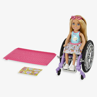 ตุ๊กตาบาร์บี้ BARBIE Chelsea doll with wheelchair