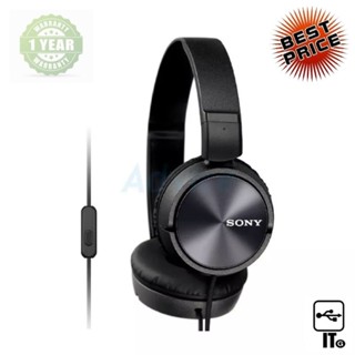 Headset SONY (MDR-ZX310AP) Black ประกัน 1Y หูฟัง เฮดเซ็ท