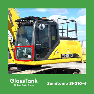 กระจกล่างหน้า รุ่น 6 Sumitomo SH210 กระจกแม็คโคร