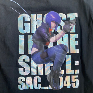 เสื้อยืด มือสอง GU ลายการ์ตูน Ghost in the Shell ของแท้ เปิดกระสอบ ญี่ปุ่น