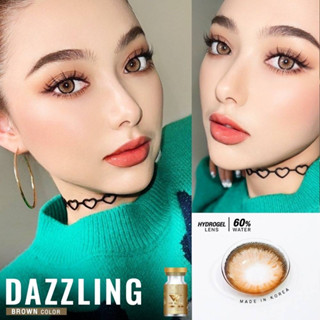 คอนแทคเลนส์ฝาทอง Dazzling เลนส์ไฮโดรเจล ค่าอมน้ำ 60%