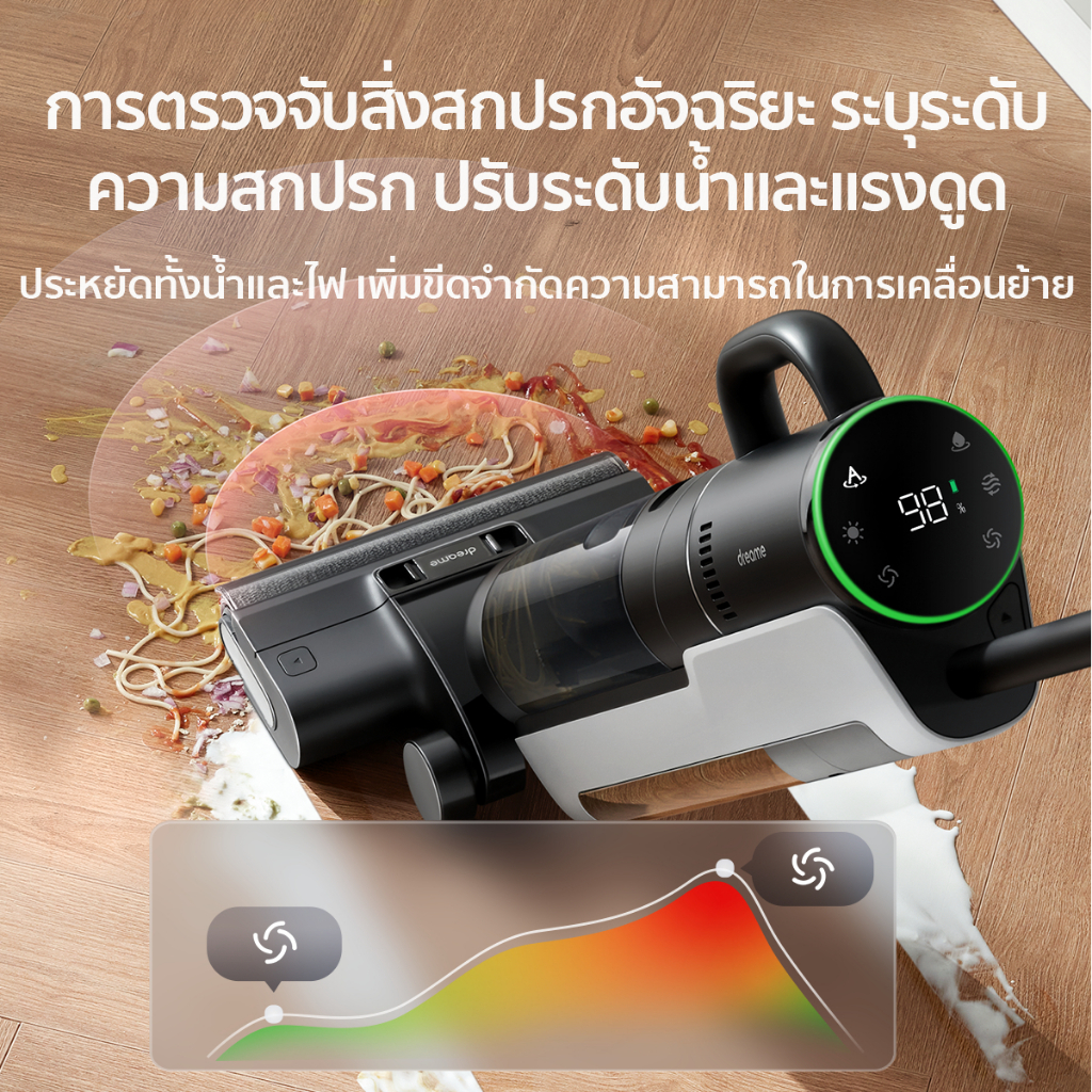 Dreame H12 Dual / H12 Pro Wet and Dry Vacuum 4-in-1 อเนกประสงค์ทั้งแบบเปียกและแห้ง เป่าแห้งเพียง 30 นาที - รูปที่ 3