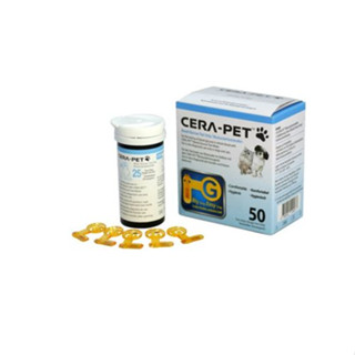 แถบตรวจน้ำตาลในเลือดของสัตว์ Cera-Pet Strip 50เทสต์