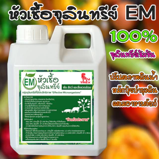 หัวเชื้อจุลินทรีย์ EM อีเอ็มกำจัดกลิ่น ดับกลิ่นท่อน้ำ ใช้ย่อยสลาย ขนาด 1ลิตร