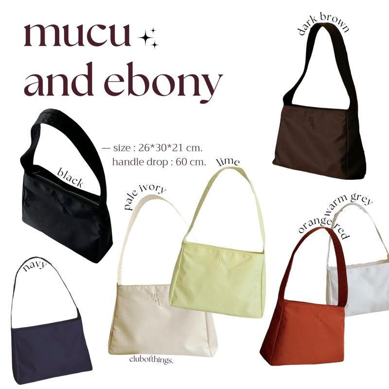 ꔛ pre-order ꔛ mucu and ebony comfy bag 9 สี