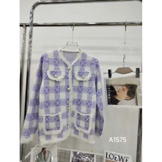 เสื้อไหมพรมขนมิ้งค์เกาหลี A14