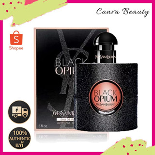 【แท้ 💯%】น้ําหอมY sl Black Opium Eau De Parfum 90ml