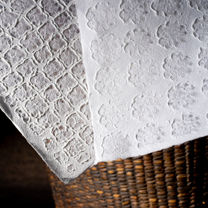 กระดาษสาแฮนด์เมด ลายหยดฝน 64x94 ซม. | Natural Mulberry Paper จาก Paper Valley
