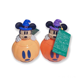 🍬 Disney Halloween Mickey &amp; Minnie Pumpkin Snack Case/ box Set 2 - 2022