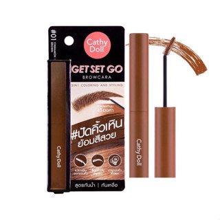 มาสคาร่าคิ้ว เคที่ดอลล์ เก็ต เซ็ท โก Cathy Doll Get Set Go Browcara 3.2 g.