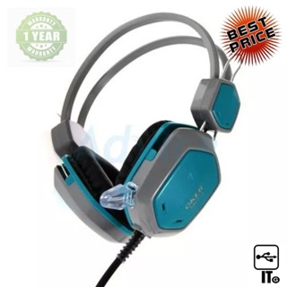 Headset OKER (SM-715) Green ประกัน 1Y หูฟัง เฮดเซ็ท