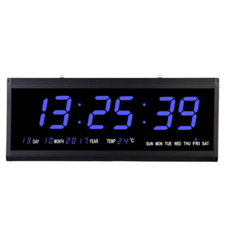 นาฬิกาดิจิตอล (JH4819) 48x19x4.5cm นาฬิกา ตั้งโต๊ะ LED DIGITAL CLOCK นาฬิกาแขวน นาฬิกาตั้งโต๊ะ