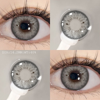 Hot Style🔥 【COD】eyeshare 1 Pair Natural Color Contac Lens Sweet &amp; Cool Gril blackspot seri 14.2mm Doll Eyes Brown Grey