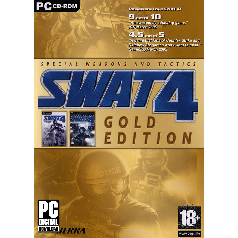 เกมหน่วยสว่าน SWAT 4 Gold Edition [ดาวน์โหลด] [แฟลชไดร์ฟ] [PC]