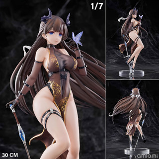 Figure ฟิกเกอร์ illustration by Yasuri Kishi Moen Devil โมนเดวิล ปีศาจสาว 1/7 ชุดจีน China Dress โมเดล การ์ตูน Model