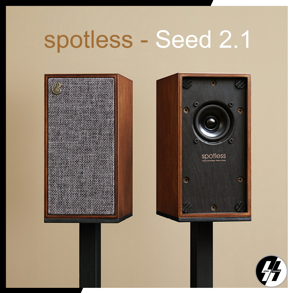 ลำโพง | spotless - Seed 2.1 | HIFI 2 inch full range mini bookshelf handmade speaker (โปรดเช็คสต๊อก)