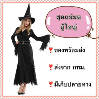 ชุดแม่มด ผู้ใหญ่ ชุดฮาโลวีน halloween witch