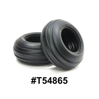 TAMIYA 54865 WR-02CB Ribbed Front Bubble Tires (Soft/2pcs.)