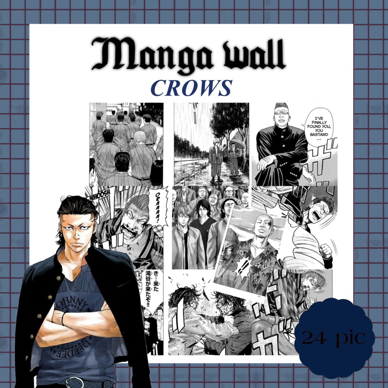 manga wallpapers เรื่อง crows ภาพมังงะ ภาพตกแต่งห้อง