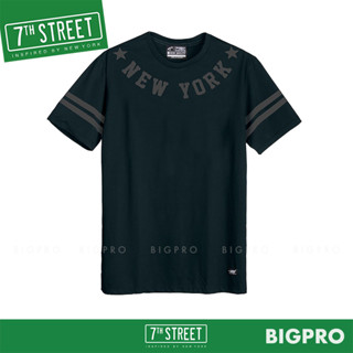 7th Street เสื้อผ้าแนวสตรีท รุ่น New York Star (กรมเข้ม_ดำ) RZS006 ของแท้