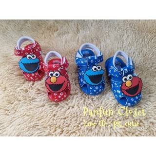 Sesame street รองเท้าผ้าใบเด็กรัดส้น