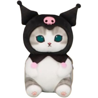 Mofusand ตุ๊กตาตัวใหญ่ Mofusand Sanrio Characters ของเล่นตุ๊กตาตัวใหญ่ ประมาณ 22 ซม. Kuromi รายการเดียว