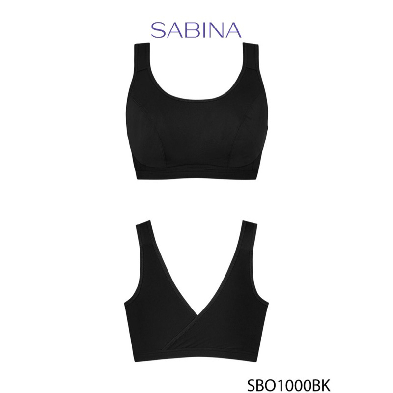 Sabina เสื้อชั้นใน Invisible Wire (ไม่มีโครง) รุ่น Function Bra รหัส SBO1000BK สีดำ