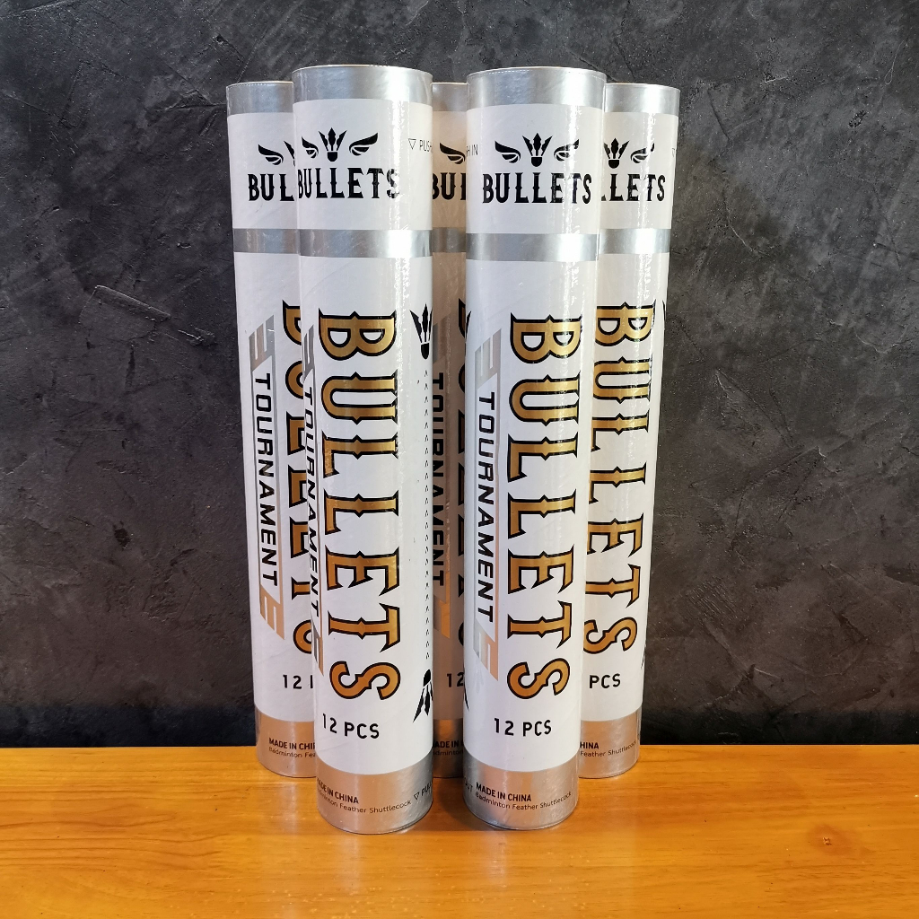 ลูกแบด BULLETS รุ่น TOURNAMENT ของแท้ 100% เกรดแข่งขัน ขนเป็ดเกรด A คัดพิเศษ ขนเต็มใบและแน่น