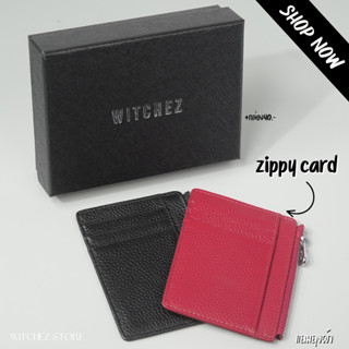 หนังแท้✔️ Witchez Zippy Card Holder กระเป๋าตังซิป การ์ดโฮลเดอร์