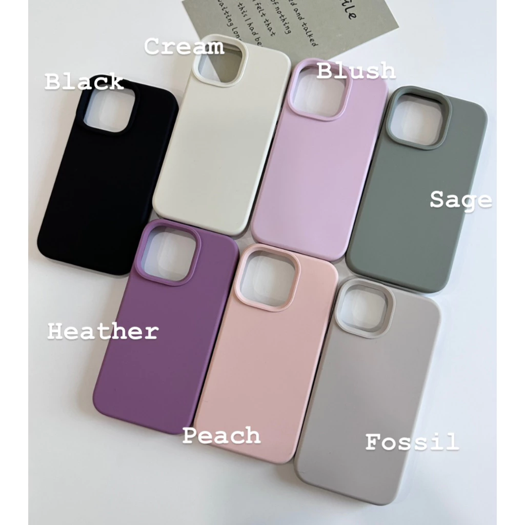 เคส สำหรับ ไอโฟน ซิลิโคน สินค้าพร้อมส่งจากไทย สำหรับ Iphone 14 13 12 11 Pro max เคสสีพื้น พรีเมี่ยม TPU-R1830