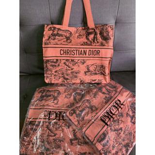 🛍️ DIORIVIERA CANVAS  BAG 2023 สีชมพูส้ม อีกสีจากคอลปีล่าสุด!!